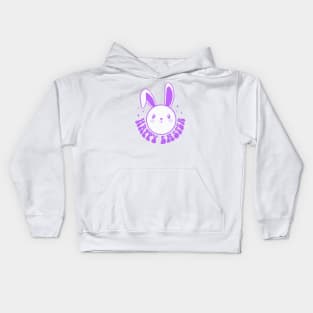 Happy Easter a cool groovy Easter Bunny design Kids Hoodie